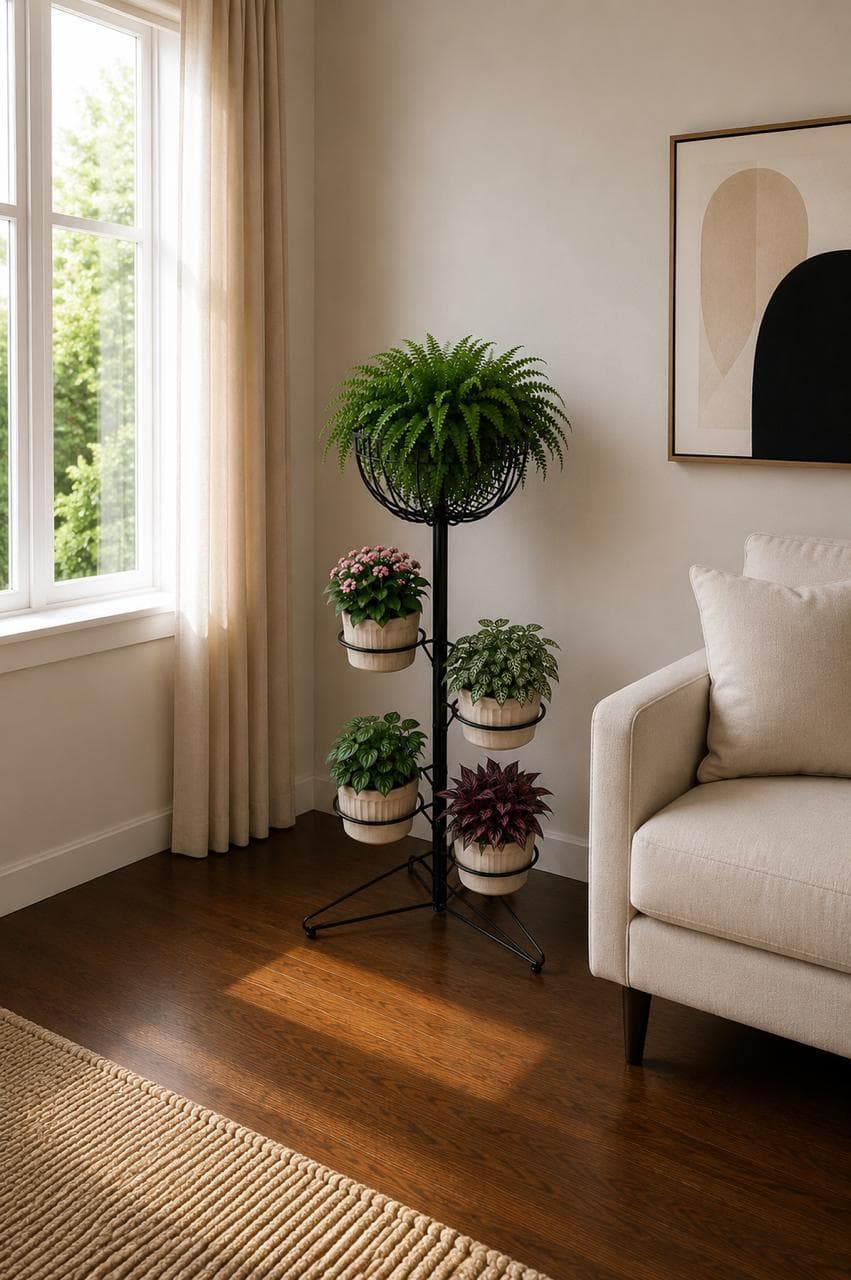 Soporte para cinco plantas